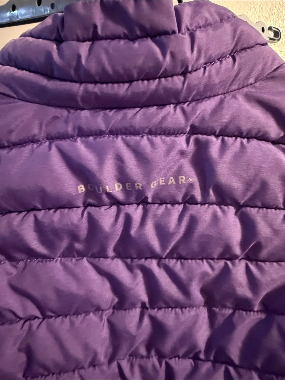 Kids Purple Quilted Puffer Vest - Unbranded